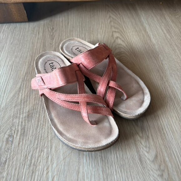 Taos Perfect prf-14050 Red Brown Shoes Sandals Women's Size‎ 6 - Picture 1 of 9